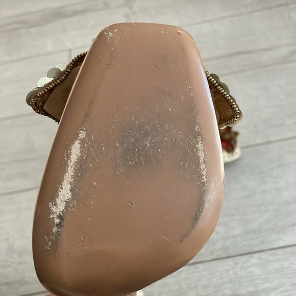 Sergio Rossi platform heel floral sequin toe Y2K vintage square toe gorgeous 9.5 - Picture 9 of 14